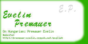 evelin premauer business card